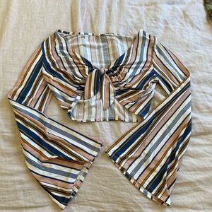 Wild honey cropped long sleeve